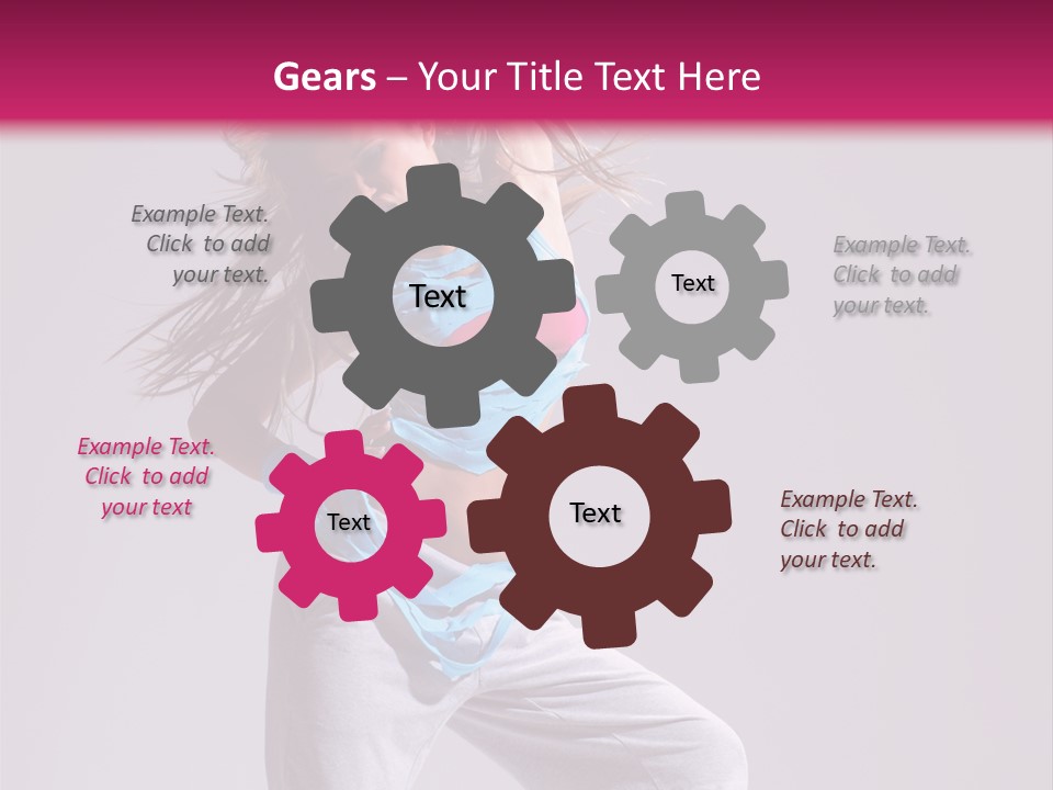 Moving Elegance Stretching PowerPoint Template