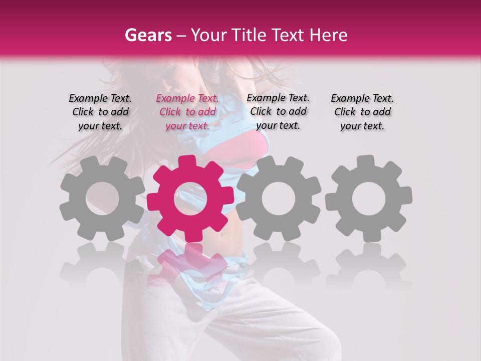 Moving Elegance Stretching PowerPoint Template