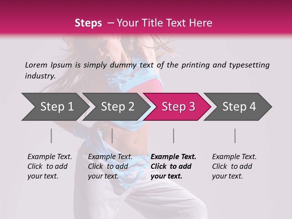 Moving Elegance Stretching PowerPoint Template