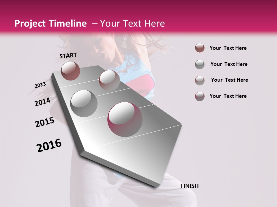 Moving Elegance Stretching PowerPoint Template