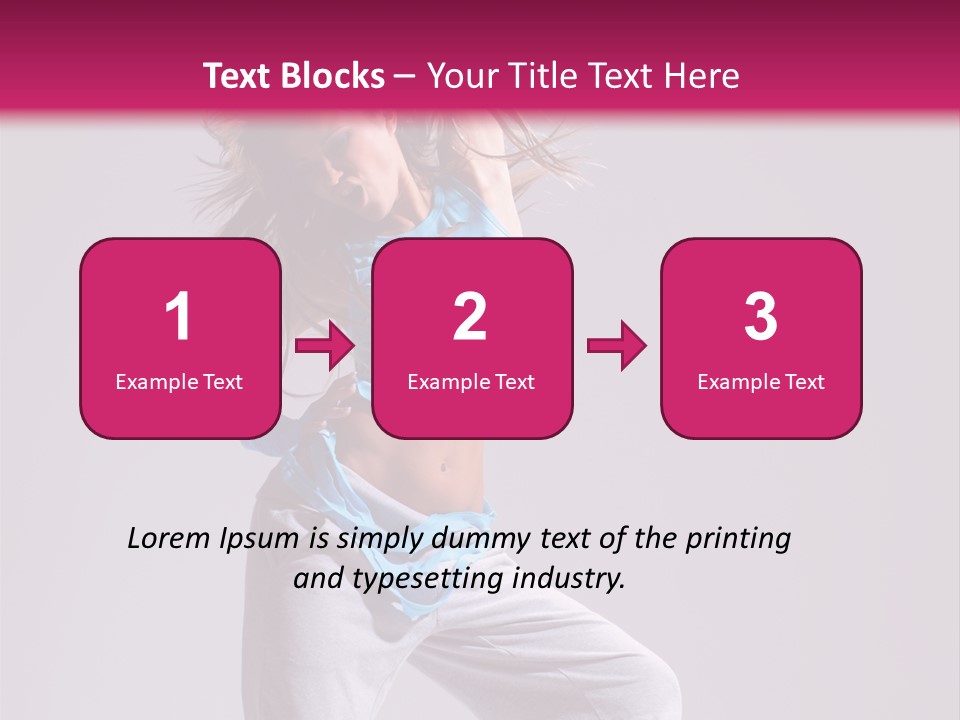 Moving Elegance Stretching PowerPoint Template