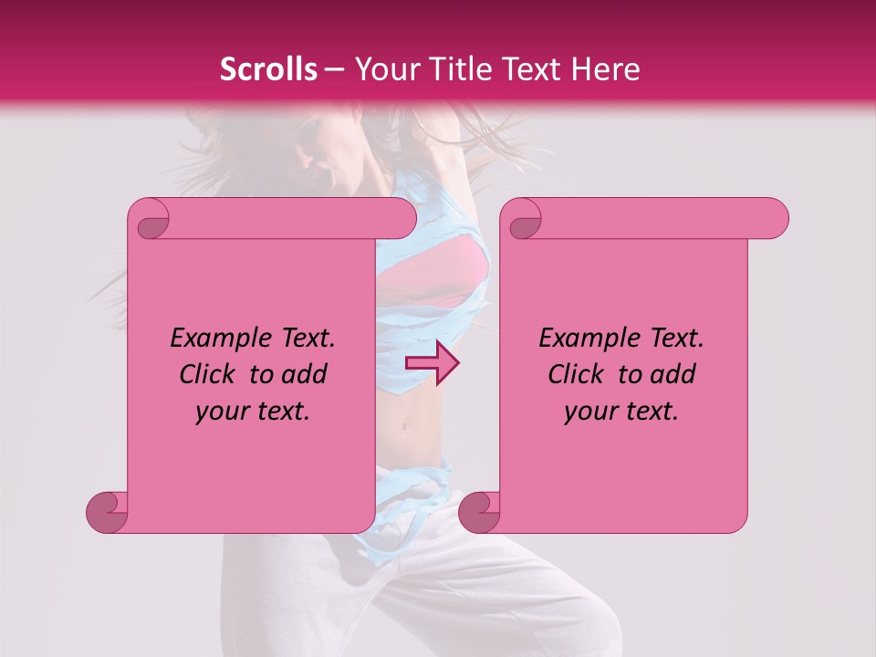 Moving Elegance Stretching PowerPoint Template