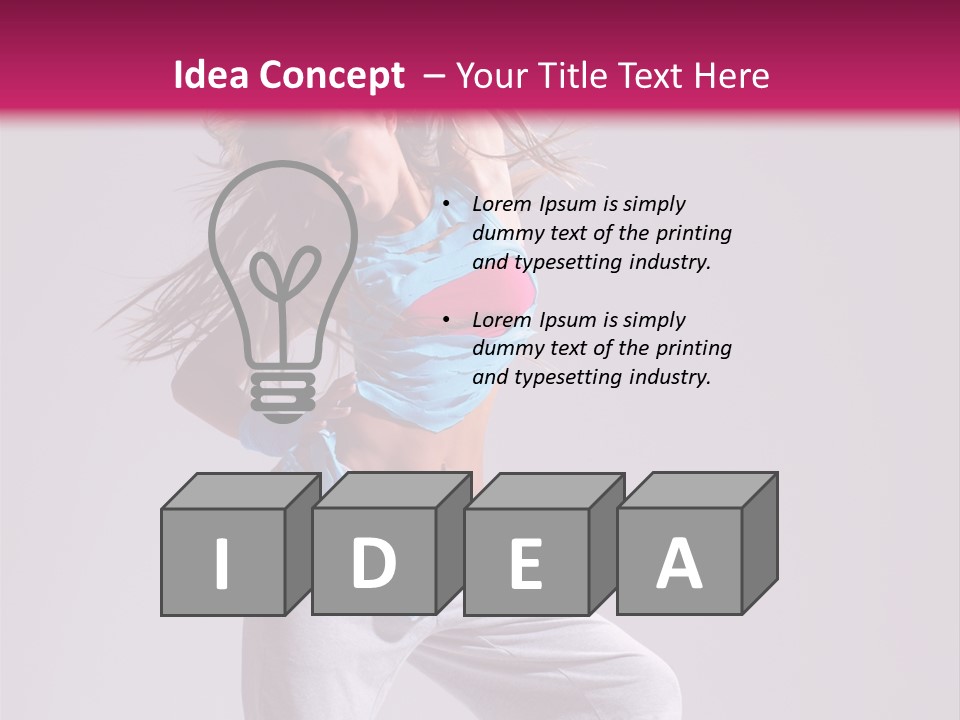 Moving Elegance Stretching PowerPoint Template