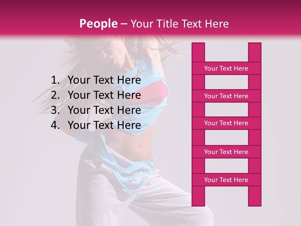 Moving Elegance Stretching PowerPoint Template