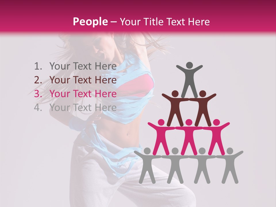 Moving Elegance Stretching PowerPoint Template