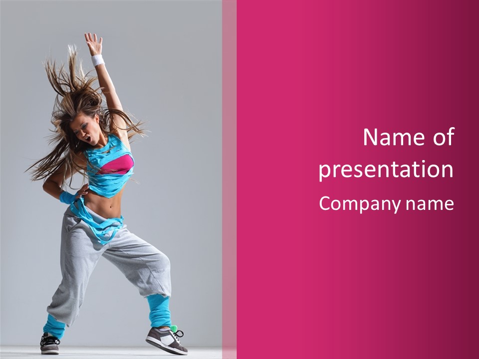 Human Y Sporty PowerPoint Template