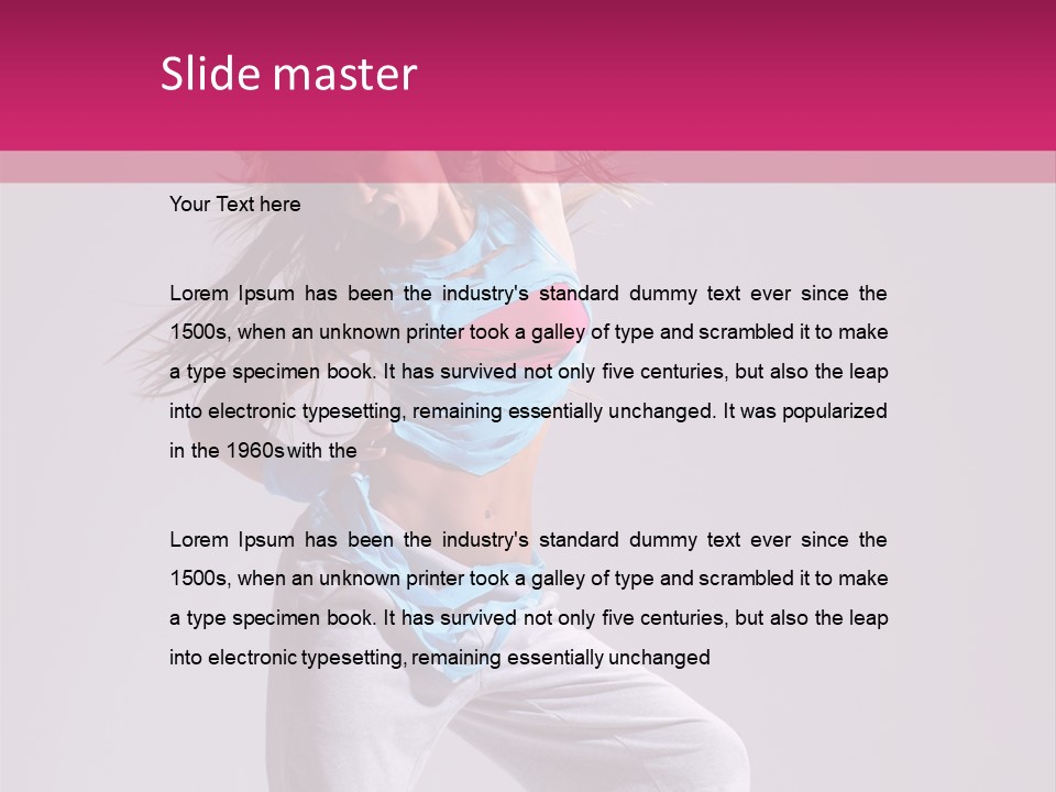 Human Y Sporty PowerPoint Template