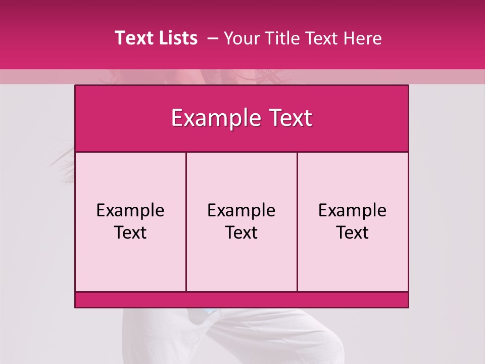 Human Y Sporty PowerPoint Template