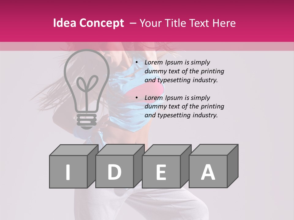 Human Y Sporty PowerPoint Template