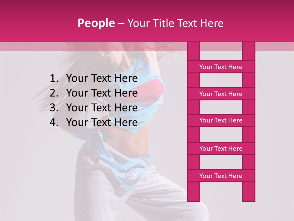 Human Y Sporty PowerPoint Template