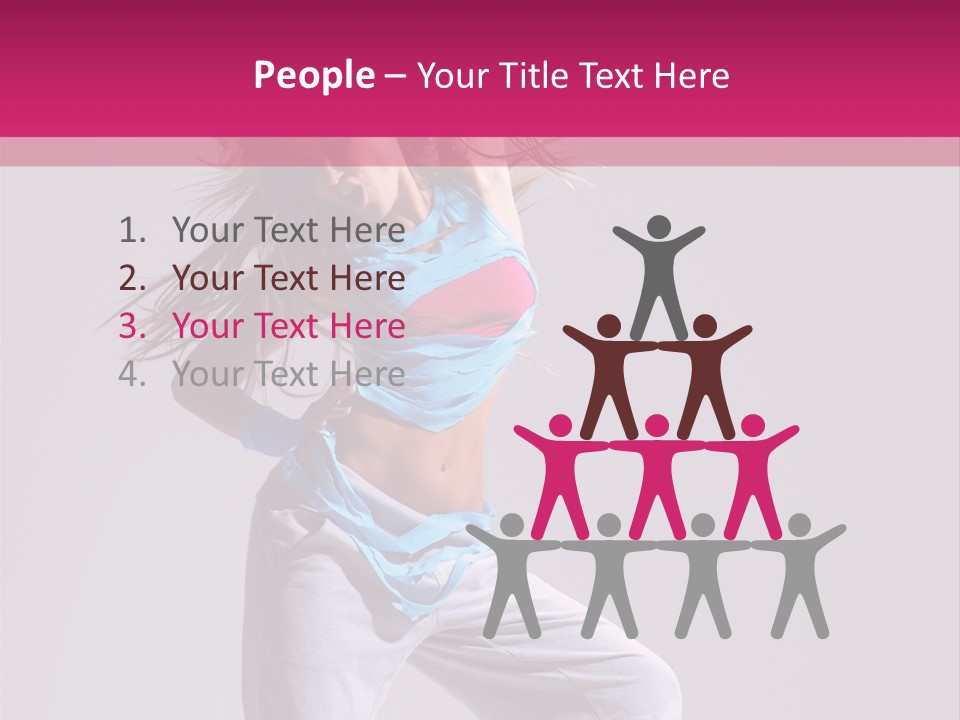 Human Y Sporty PowerPoint Template