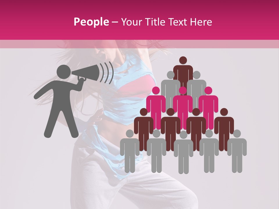Human Y Sporty PowerPoint Template