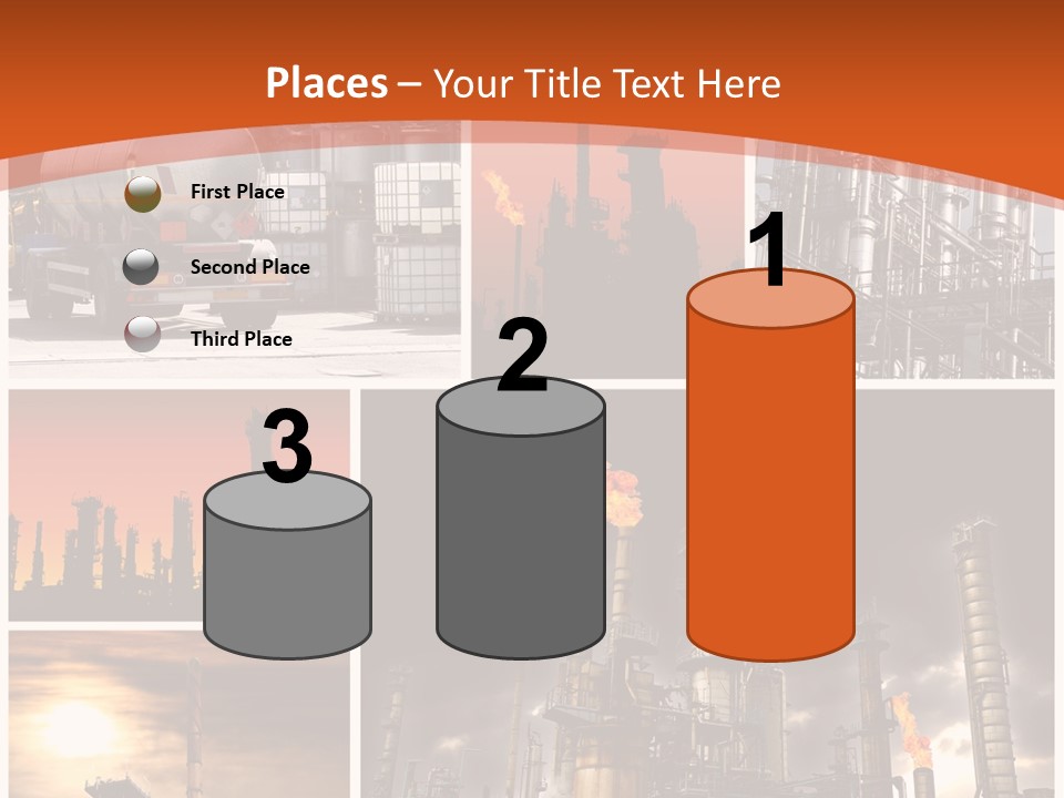 Fuel Refinery Chimney PowerPoint Template