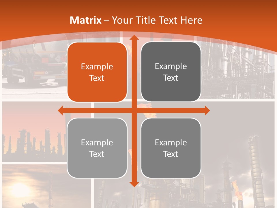 Fuel Refinery Chimney PowerPoint Template