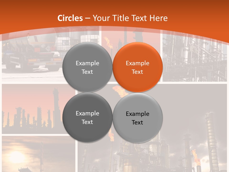 Fuel Refinery Chimney PowerPoint Template