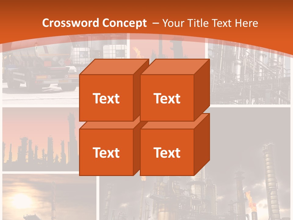 Fuel Refinery Chimney PowerPoint Template
