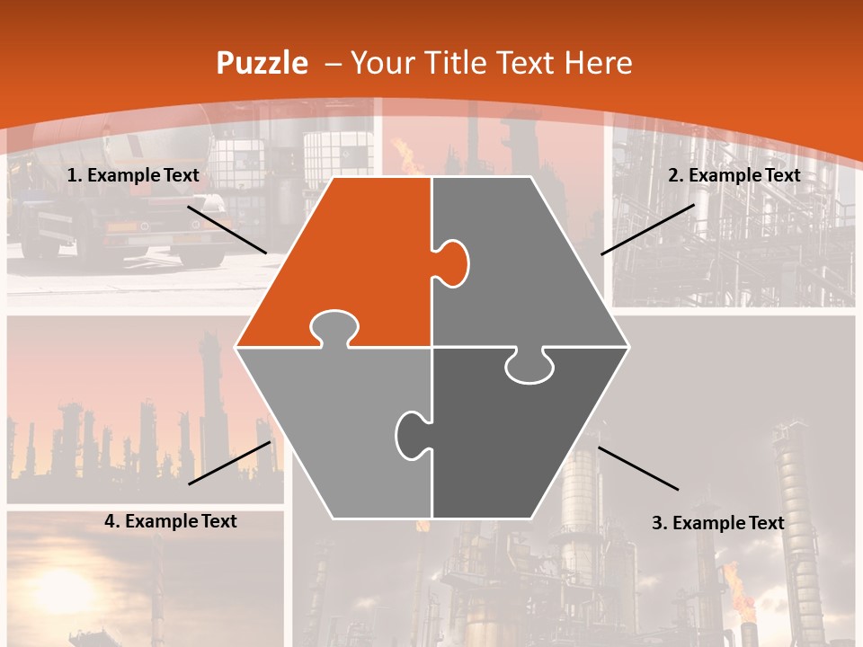 Fuel Refinery Chimney PowerPoint Template