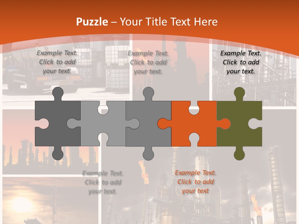 Fuel Refinery Chimney PowerPoint Template