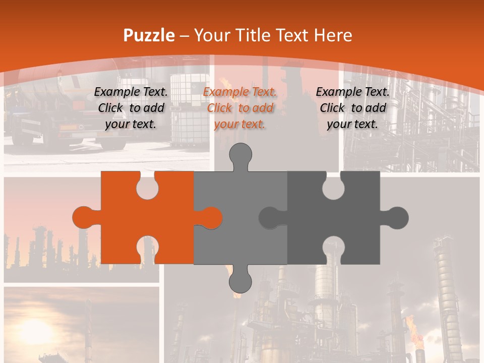 Fuel Refinery Chimney PowerPoint Template