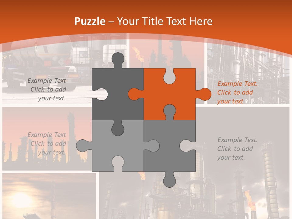 Fuel Refinery Chimney PowerPoint Template