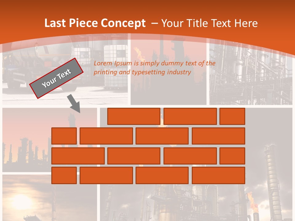 Fuel Refinery Chimney PowerPoint Template