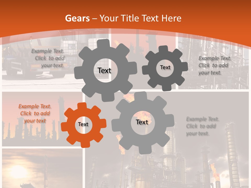 Fuel Refinery Chimney PowerPoint Template