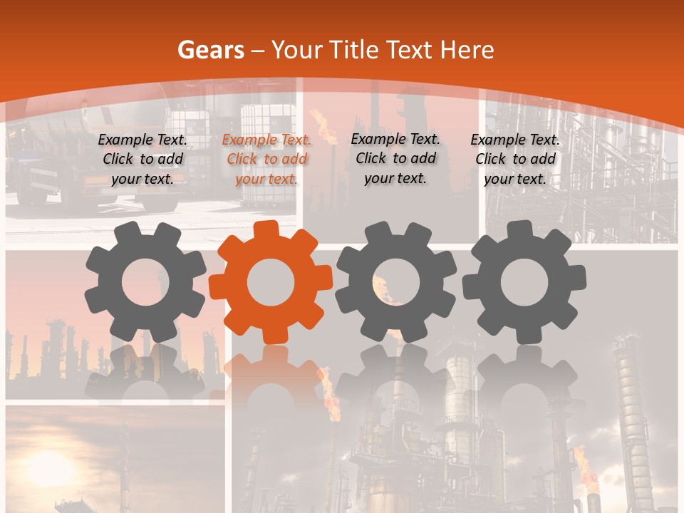 Fuel Refinery Chimney PowerPoint Template