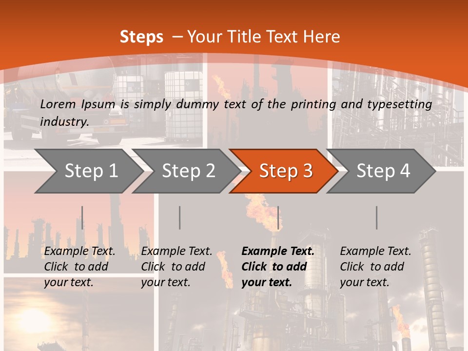 Fuel Refinery Chimney PowerPoint Template