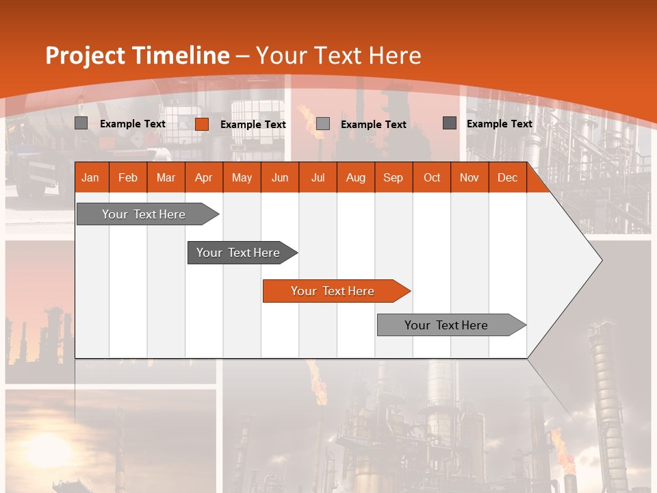 Fuel Refinery Chimney PowerPoint Template