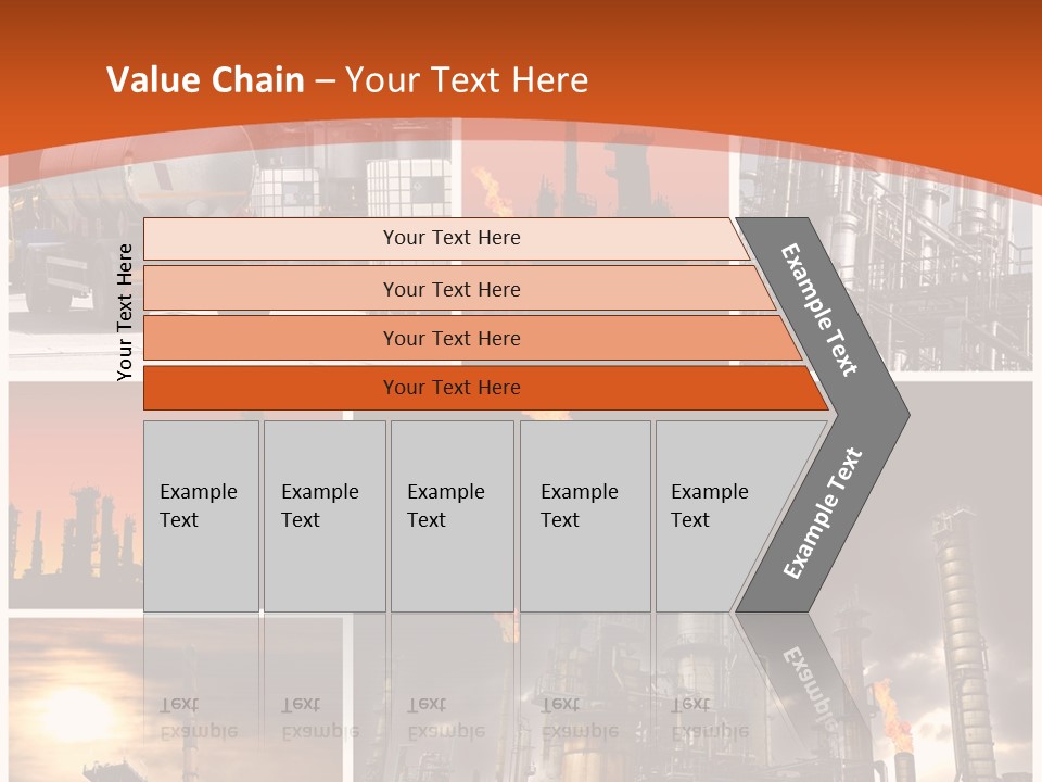 Fuel Refinery Chimney PowerPoint Template