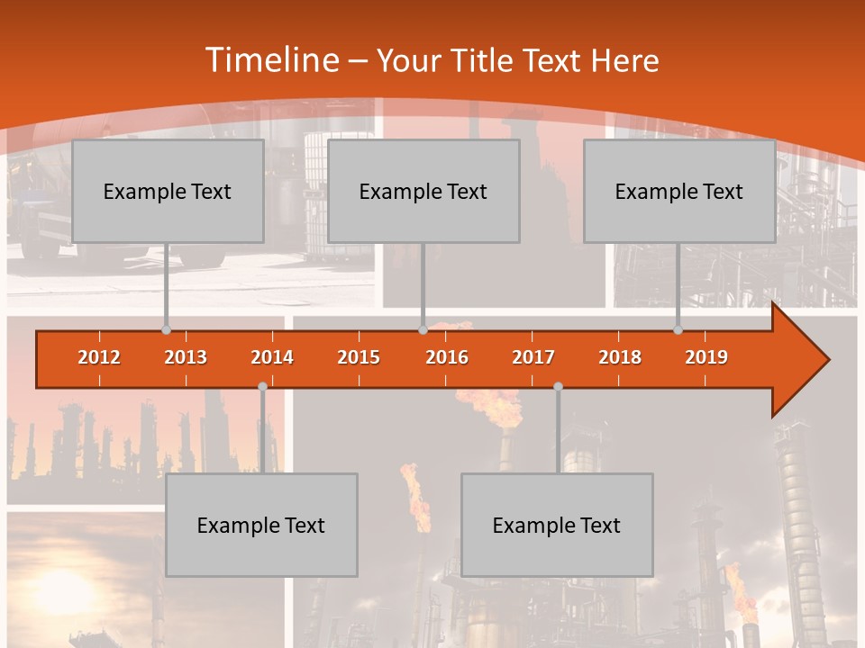 Fuel Refinery Chimney PowerPoint Template