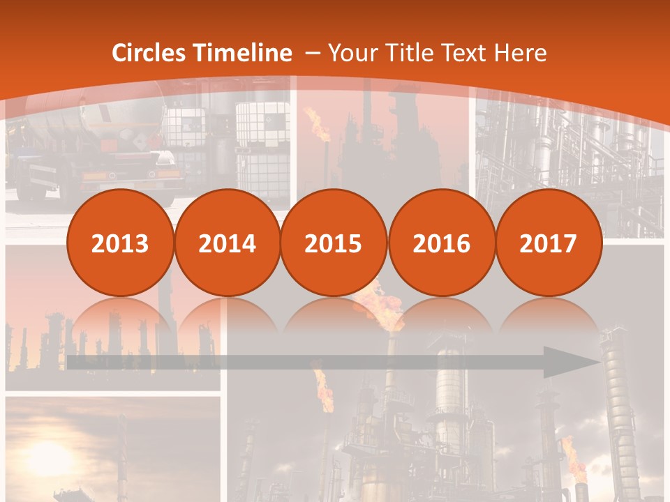 Fuel Refinery Chimney PowerPoint Template