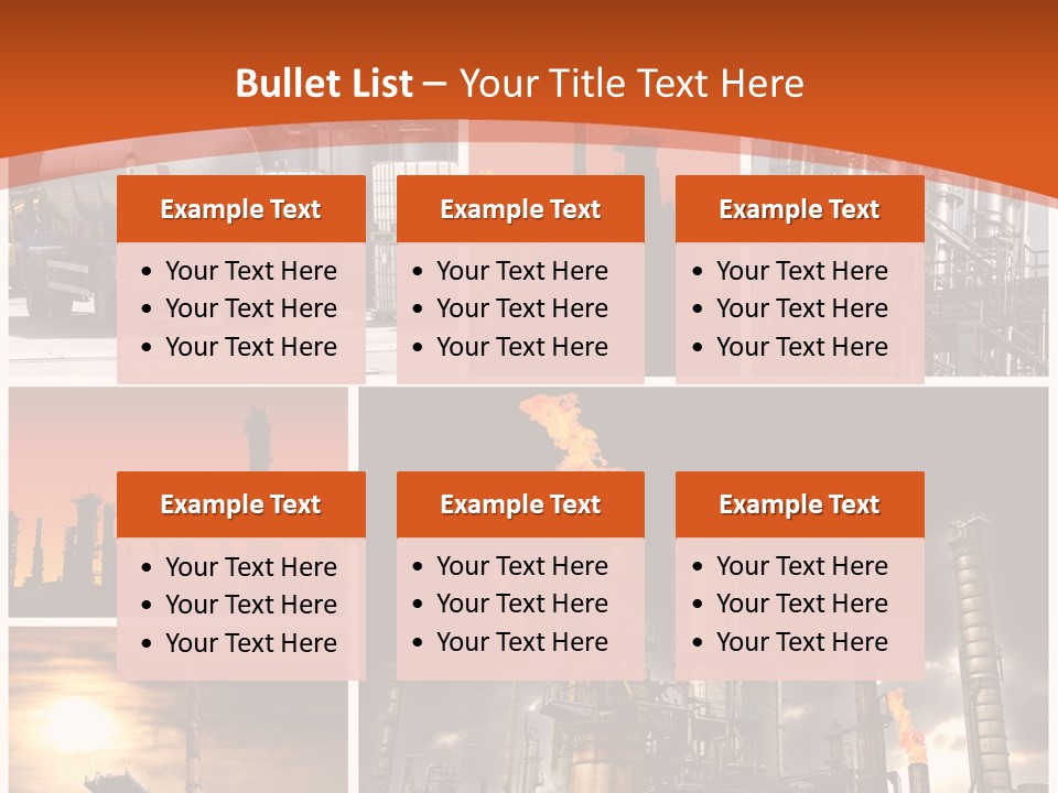 Fuel Refinery Chimney PowerPoint Template