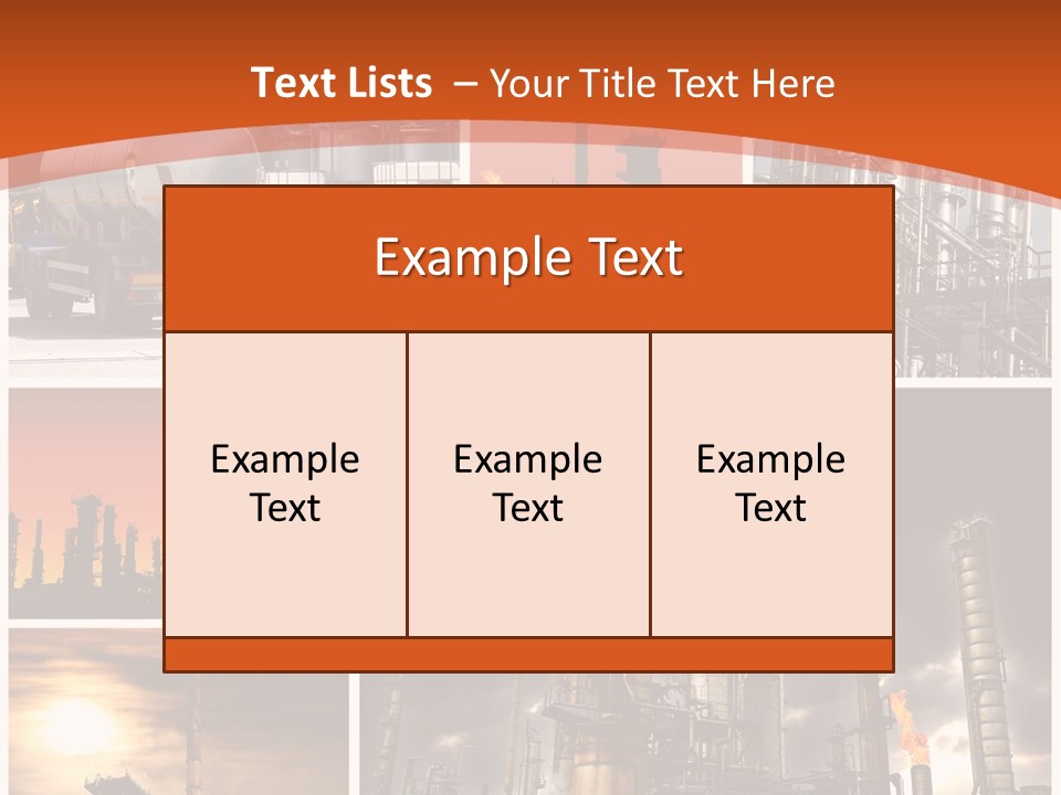 Fuel Refinery Chimney PowerPoint Template