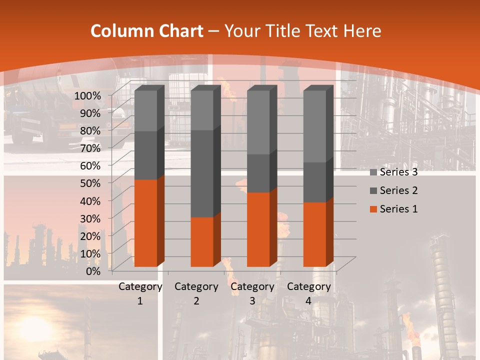 Fuel Refinery Chimney PowerPoint Template