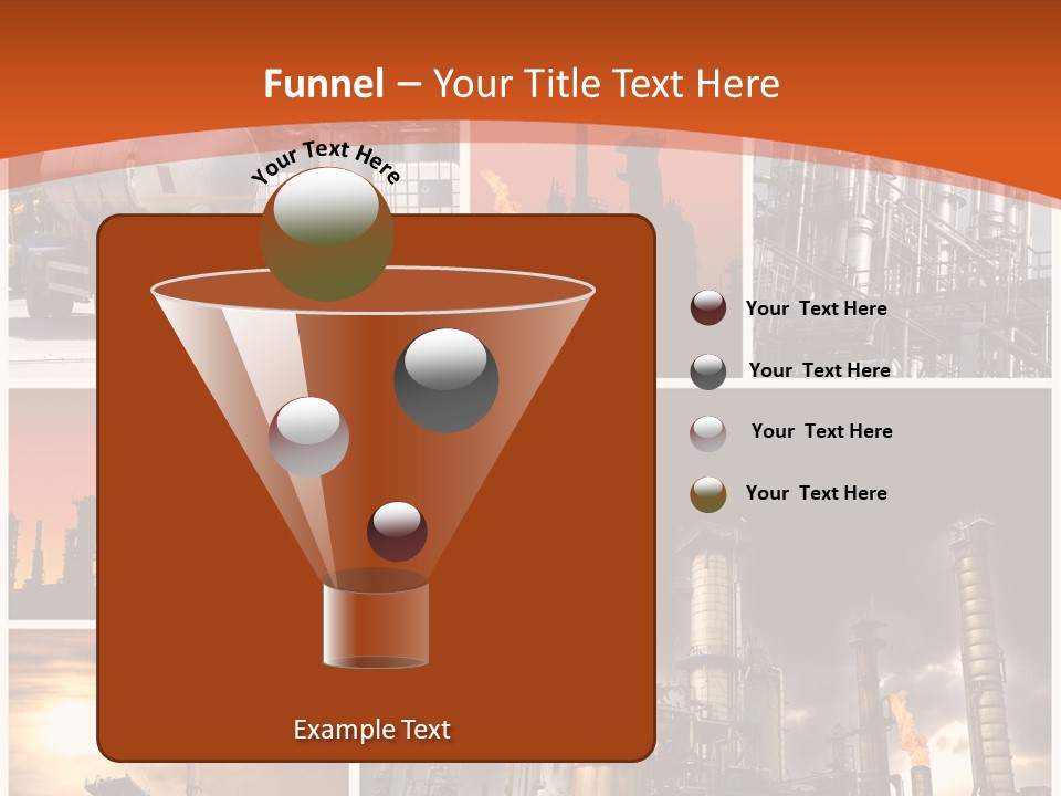 Fuel Refinery Chimney PowerPoint Template