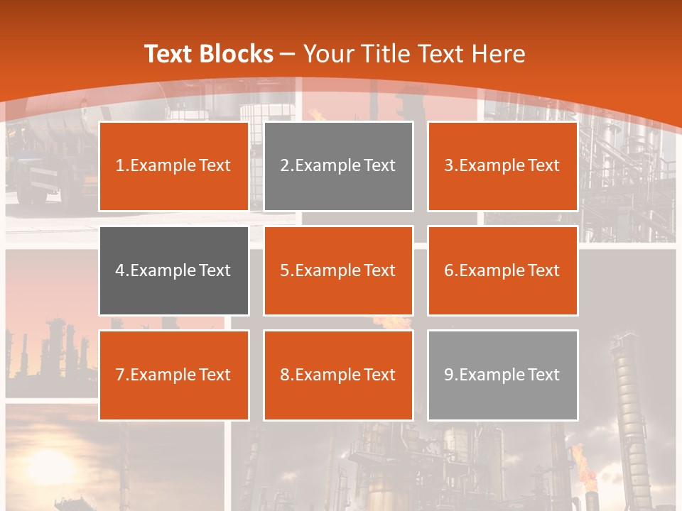 Fuel Refinery Chimney PowerPoint Template