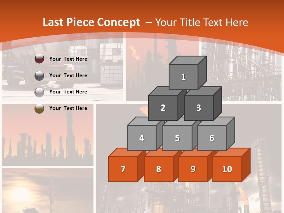 Fuel Refinery Chimney PowerPoint Template