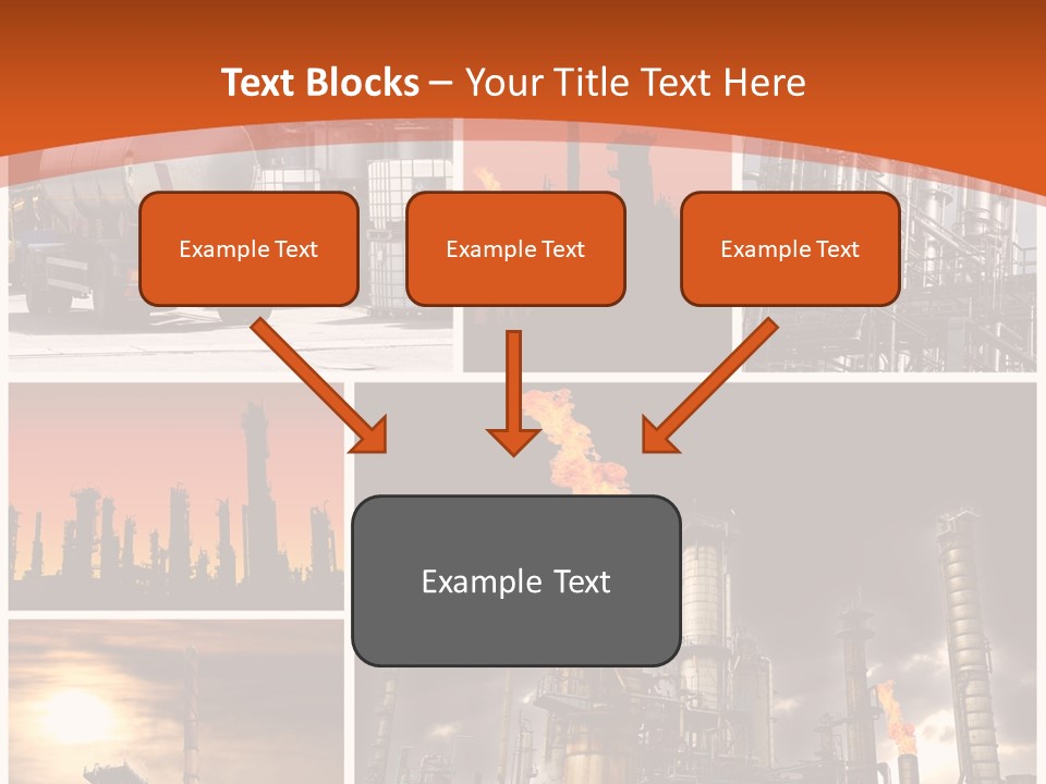Fuel Refinery Chimney PowerPoint Template