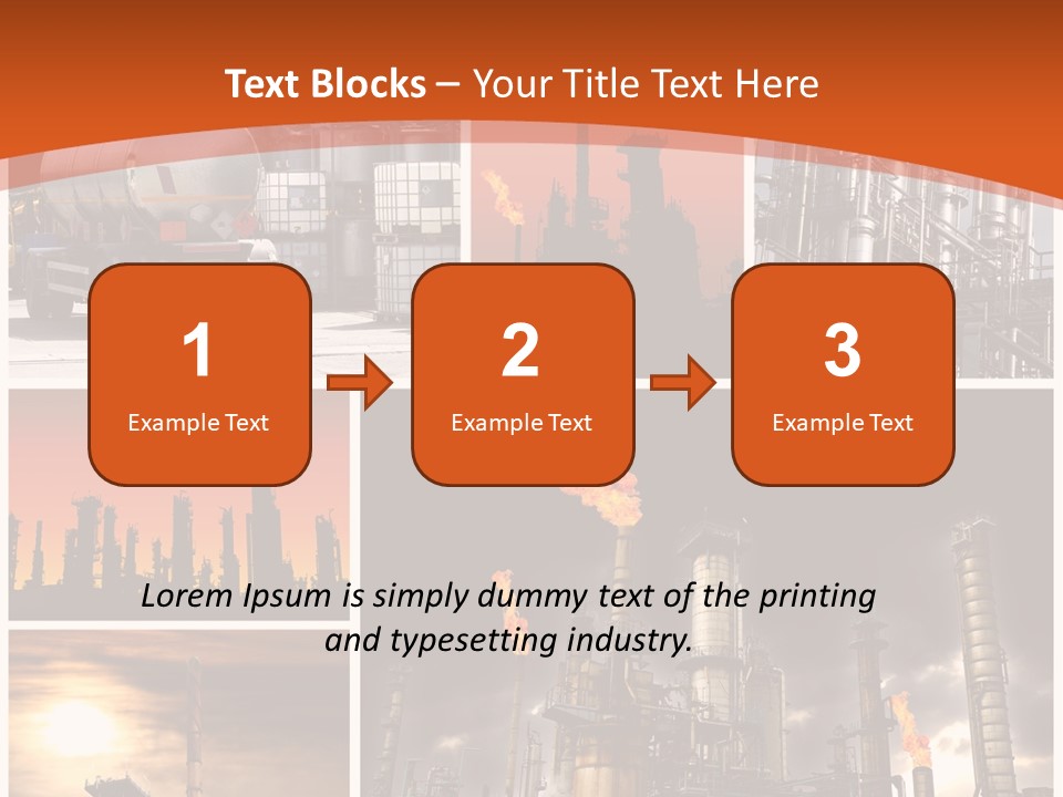 Fuel Refinery Chimney PowerPoint Template