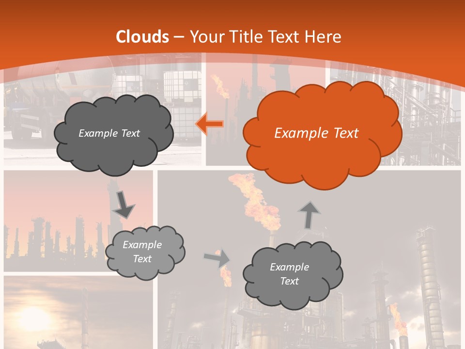 Fuel Refinery Chimney PowerPoint Template