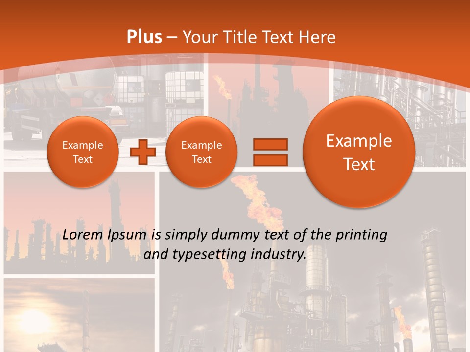 Fuel Refinery Chimney PowerPoint Template