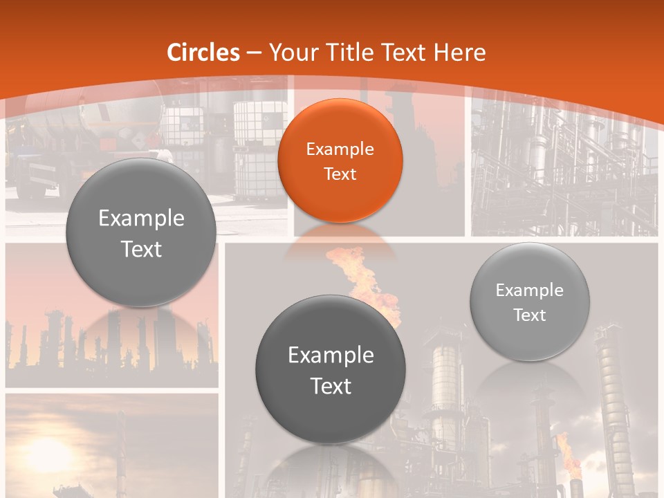 Fuel Refinery Chimney PowerPoint Template