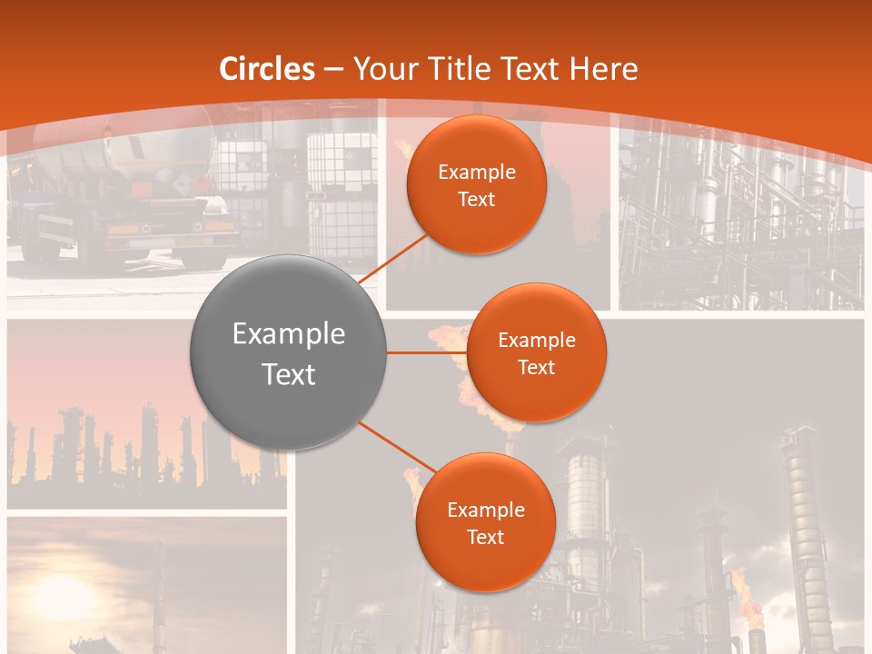 Fuel Refinery Chimney PowerPoint Template