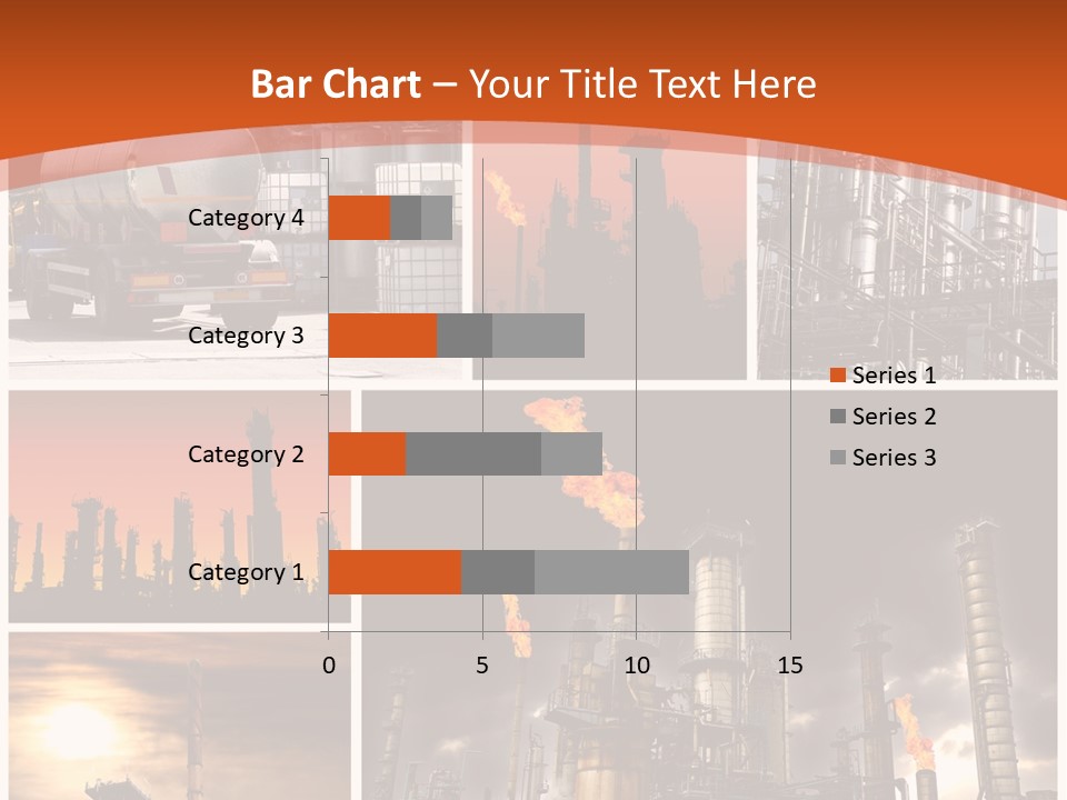 Fuel Refinery Chimney PowerPoint Template