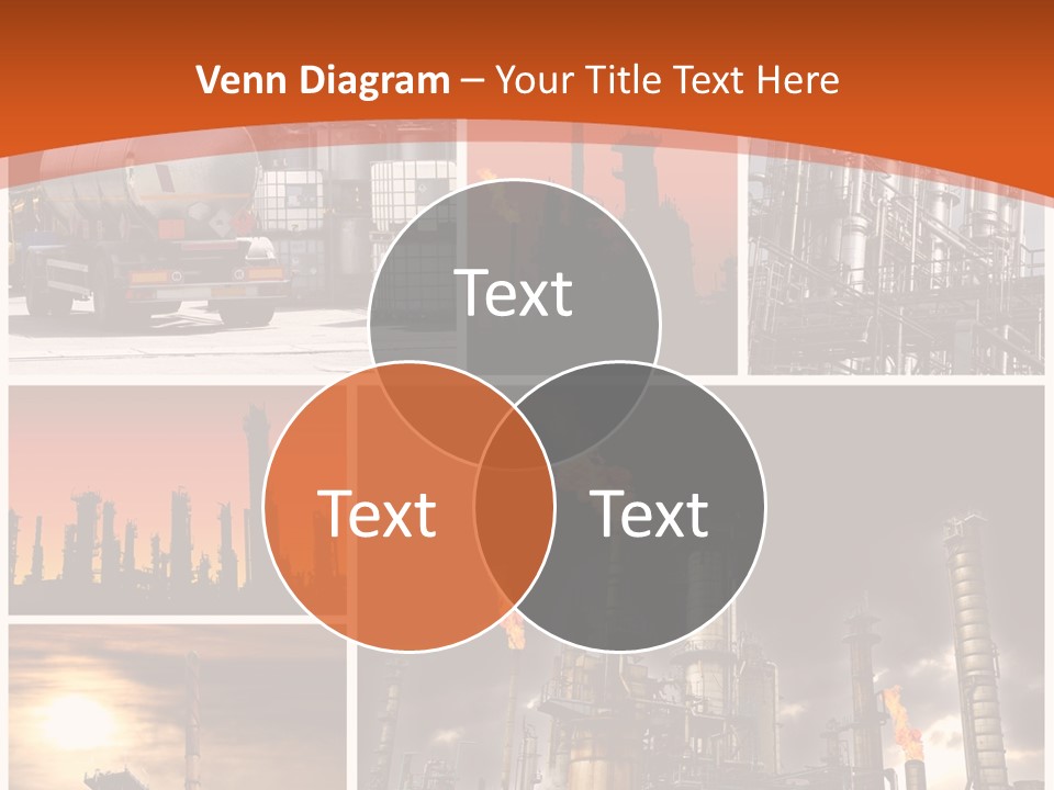 Fuel Refinery Chimney PowerPoint Template