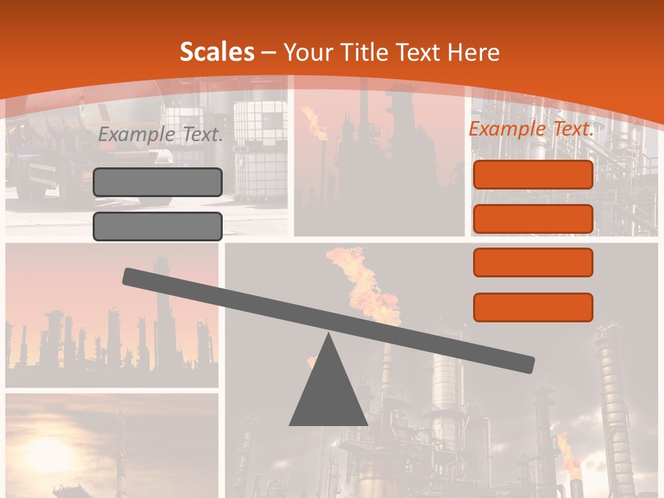 Fuel Refinery Chimney PowerPoint Template