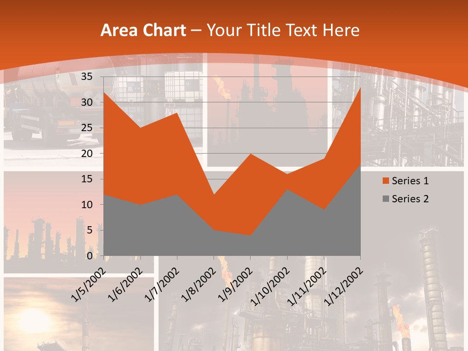 Fuel Refinery Chimney PowerPoint Template