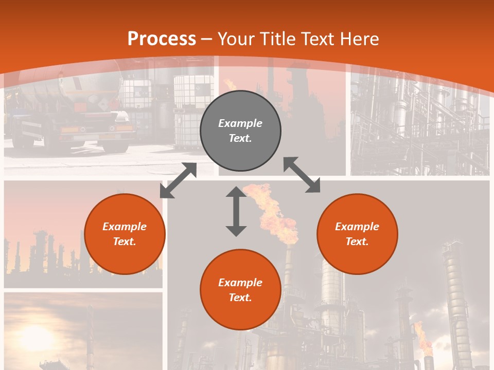 Fuel Refinery Chimney PowerPoint Template