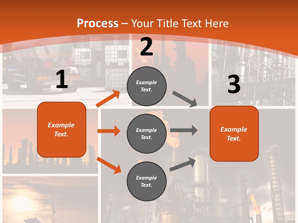 Fuel Refinery Chimney PowerPoint Template